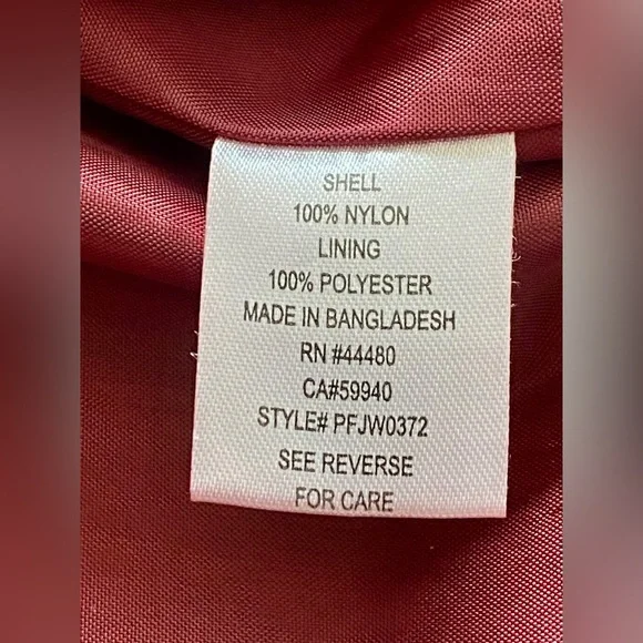 Francesca’s Maroon Burgundy Red Love Fire Floral Embroidered Bomber Jacket - Picture 9 of 9